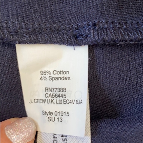 J.crew Sz00 Colorblock Ponte Fit Navy/Blue &Cream. - Picture 6 of 7